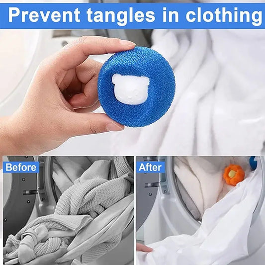 1–5PCS Reusable Pet Hair Remover Balls – Laundry Lint & Fur Catcher for Washing Machines, Removes Cat & Dog Hair, Wool Filter Sticker for Home Use